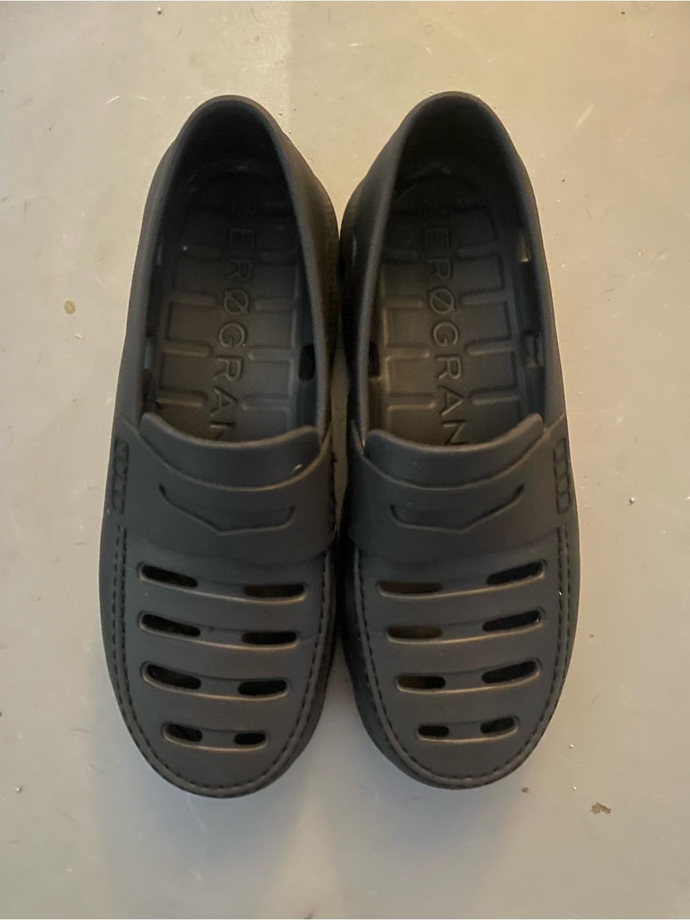 Cole Haan Men's Black Vented Slip-On Loafers